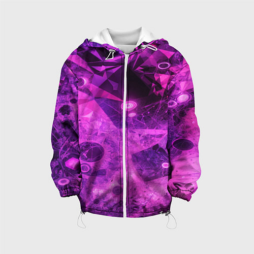Детская куртка Neon broken glass / 3D-Белый – фото 1