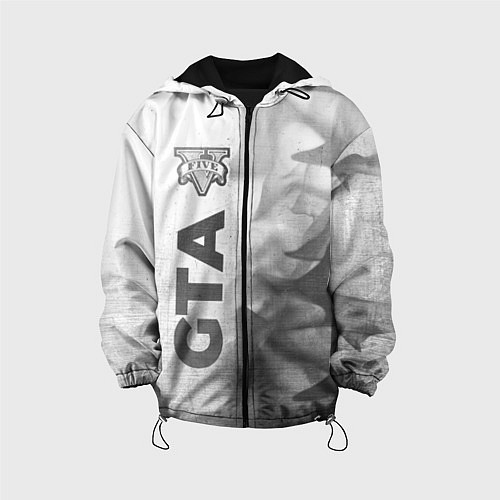 Детская куртка GTA - white gradient по-вертикали / 3D-Черный – фото 1
