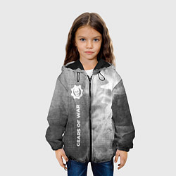 Куртка с капюшоном детская Gears of War - grey gradient по-вертикали, цвет: 3D-черный — фото 2