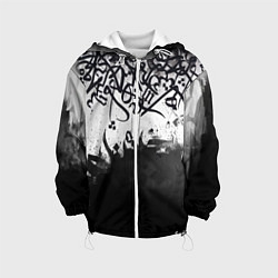 Детская куртка Гранж каллиграфия