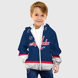 Куртка с капюшоном детская Washington Capitals hockey team, цвет: 3D-белый — фото 2