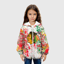 Куртка с капюшоном детская Chicago Blackhawks NHL white, цвет: 3D-белый — фото 2