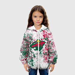 Куртка с капюшоном детская Minnesota Wild NHL white, цвет: 3D-белый — фото 2