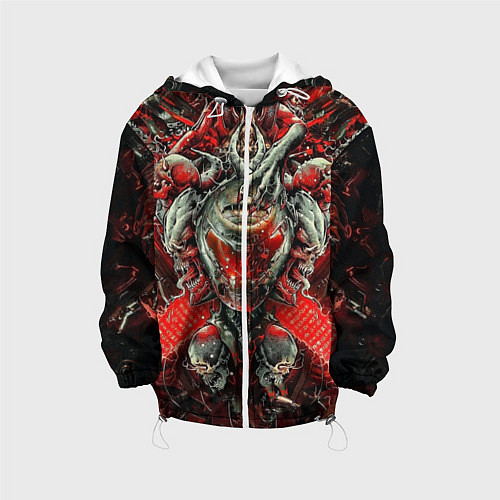 Детская куртка Doom постер к игре / 3D-Белый – фото 1