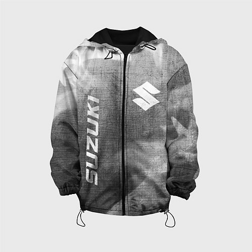 Детская куртка Suzuki - grey gradient вертикально / 3D-Черный – фото 1