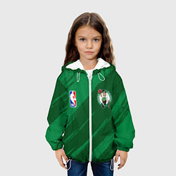 Куртка с капюшоном детская Boston Celtics NBA basketball, цвет: 3D-белый — фото 2
