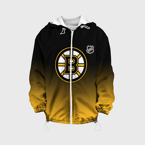 Детская куртка Бостон Брюинз - градиент / 3D-Белый – фото 1