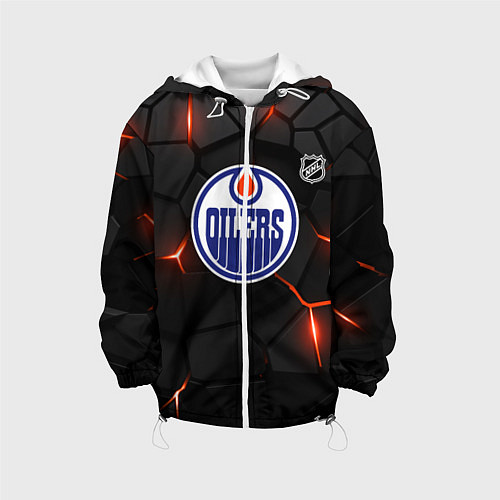 Детская куртка Эдмонтон Ойлерз - НХЛ хоккей / 3D-Белый – фото 1