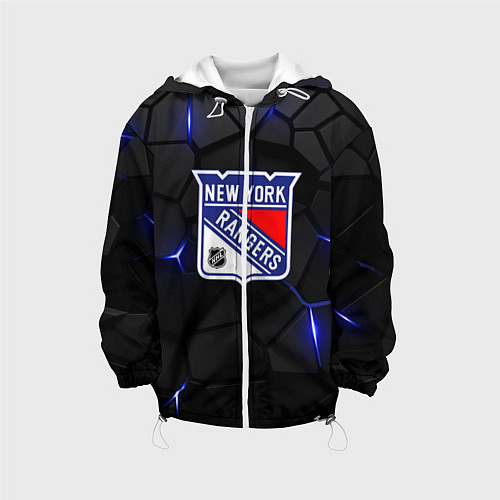 Детская куртка Нью Йорк Рейнджерс - НХЛ хоккей / 3D-Белый – фото 1