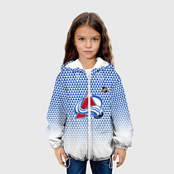 Куртка с капюшоном детская Колорадо Эвеланш - геометрический градиент, цвет: 3D-белый — фото 2