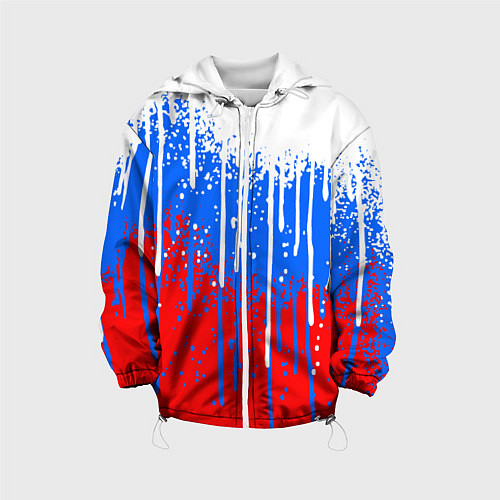 Детская куртка Патриот - флаг / 3D-Белый – фото 1