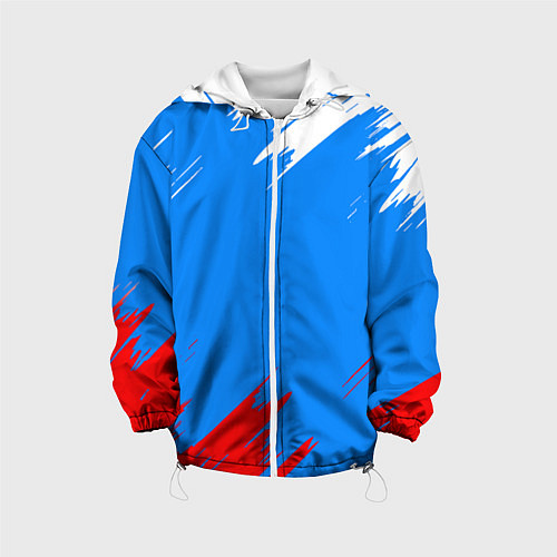 Детская куртка Патриот Россия - флаг / 3D-Белый – фото 1