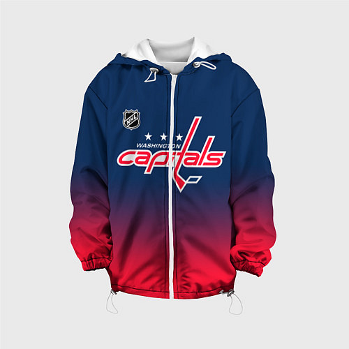 Детская куртка Вашингтон Кэпиталз - градиент / 3D-Белый – фото 1