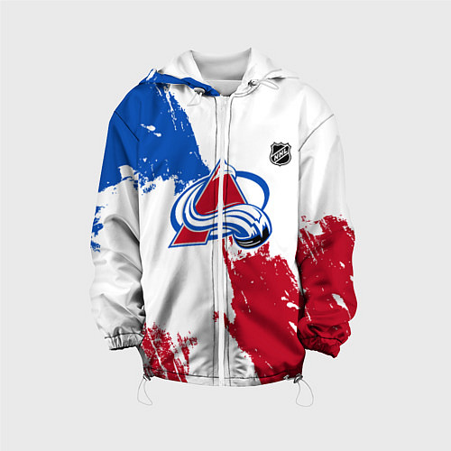 Детская куртка Колорадо Эвеланш - брызги красок / 3D-Белый – фото 1