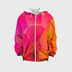 Детская куртка Розово-оранжевые плиты