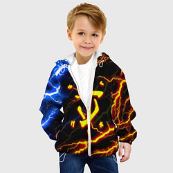 Куртка с капюшоном детская Doom молнии шторм, цвет: 3D-белый — фото 2