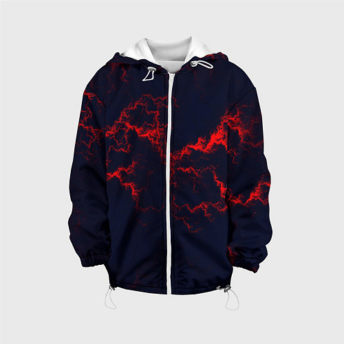 Детская куртка Lightning red glow / 3D-Белый – фото 1