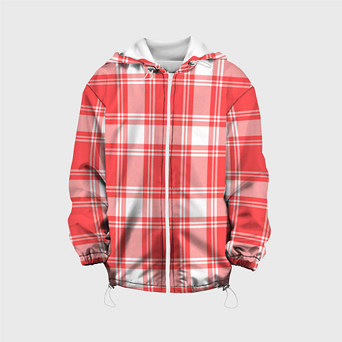 Детская куртка Checked red white / 3D-Белый – фото 1