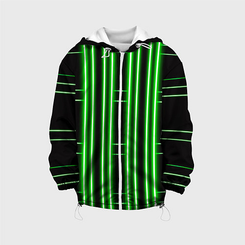 Детская куртка Neon green / 3D-Белый – фото 1
