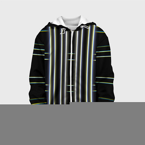 Детская куртка Neon yellow blue white / 3D-Белый – фото 1