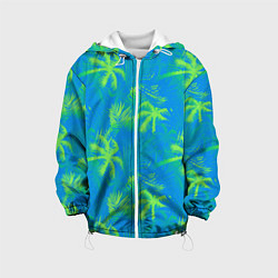 Детская куртка Palm light green light blue
