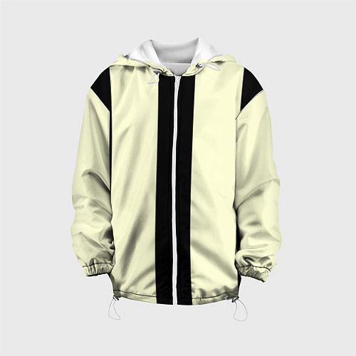 Детская куртка Color black beige line / 3D-Белый – фото 1