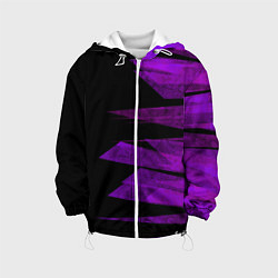 Детская куртка Color purple black stripes