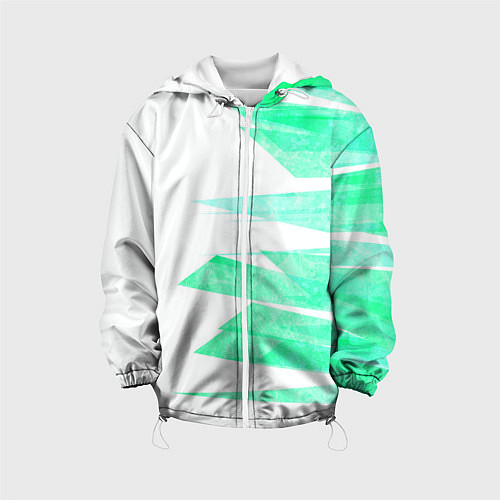 Детская куртка Color white light blue strip / 3D-Белый – фото 1