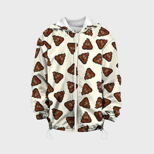 Детская куртка Нашивки какашки / 3D-Белый – фото 1