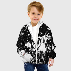 Куртка с капюшоном детская Doom белые краски, цвет: 3D-белый — фото 2
