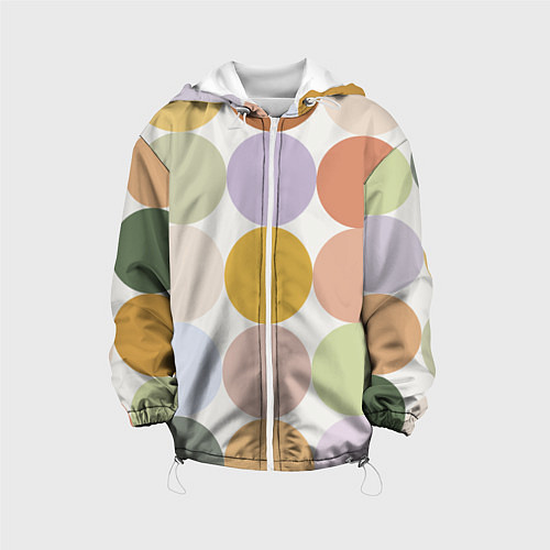 Детская куртка Цветочный горошек / 3D-Белый – фото 1