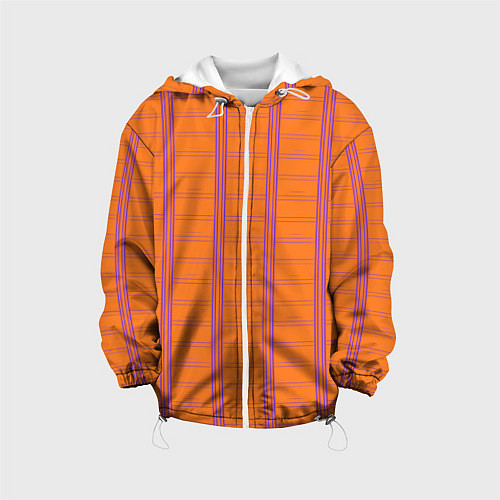 Детская куртка Color orange cage / 3D-Белый – фото 1