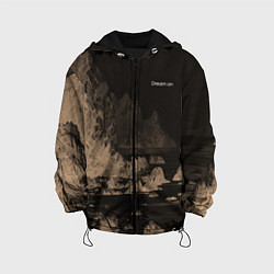 Куртка с капюшоном детская Dream on тёмно-коричневый, цвет: 3D-черный