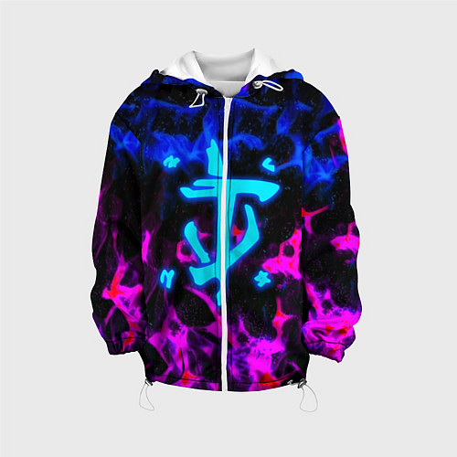 Детская куртка Doom неоновый дым / 3D-Белый – фото 1