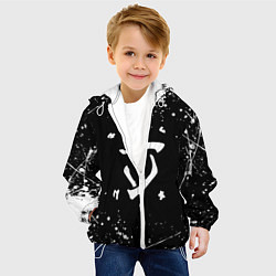 Куртка с капюшоном детская Doom краски белые, цвет: 3D-белый — фото 2