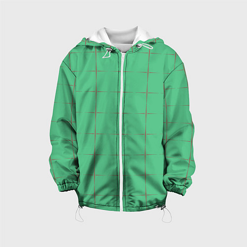 Детская куртка Color green stripes / 3D-Белый – фото 1