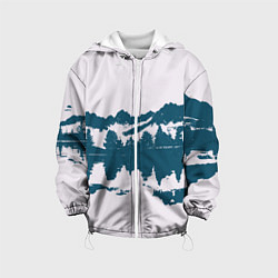 Куртка с капюшоном детская Лес и озеро, цвет: 3D-белый