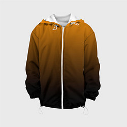 Куртка с капюшоном детская Orange gradient, цвет: 3D-белый