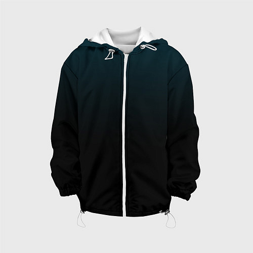 Детская куртка Морская глубина в чёрном / 3D-Белый – фото 1