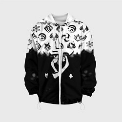 Детская куртка Doom черно белые аниме