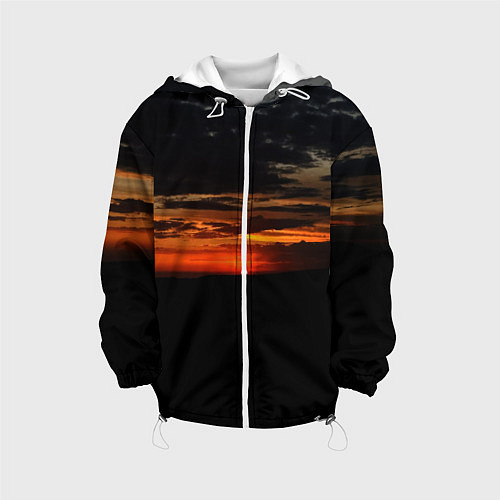 Детская куртка Закат на плато / 3D-Белый – фото 1