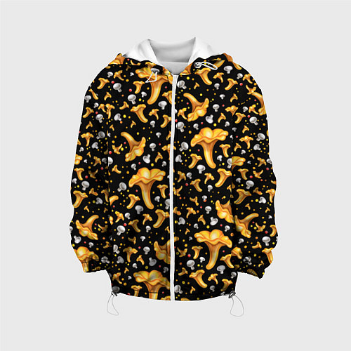 Детская куртка Грибной дождик / 3D-Белый – фото 1