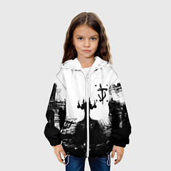Куртка с капюшоном детская Doom демон марса, цвет: 3D-белый — фото 2