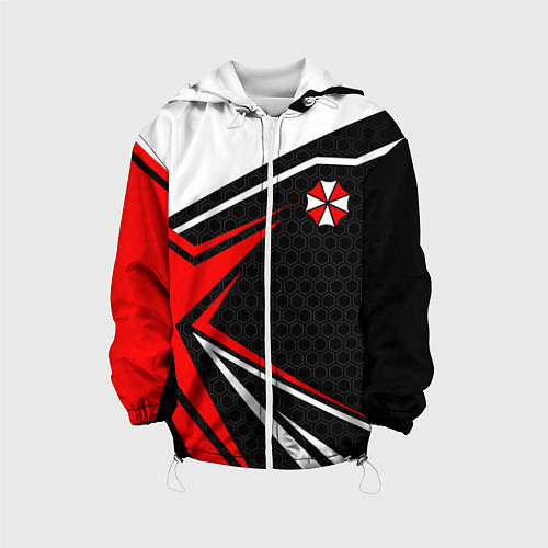 Детская куртка Umbrella - red uniform / 3D-Белый – фото 1