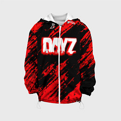 Куртка с капюшоном детская Dayz штрихи красок, цвет: 3D-белый