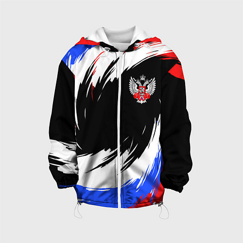 Детская куртка Федерация бокса РФ - краска / 3D-Белый – фото 1