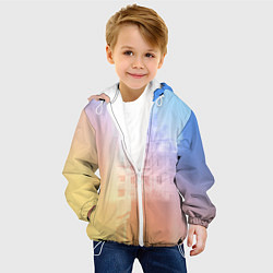 Куртка с капюшоном детская Сквозь занавески и стёкла, цвет: 3D-белый — фото 2