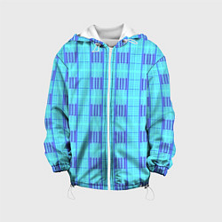 Детская куртка Color neon light blue purple stripes