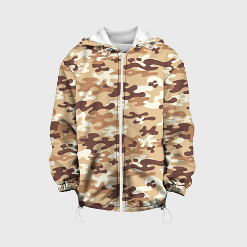 Детская куртка Камуфляж армия / 3D-Белый – фото 1