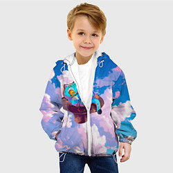 Куртка с капюшоном детская Tiger Derpy in the clouds, цвет: 3D-белый — фото 2